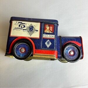 Brook Shine Bros vintage 75 years anniversary Truck shaped Tin 1996